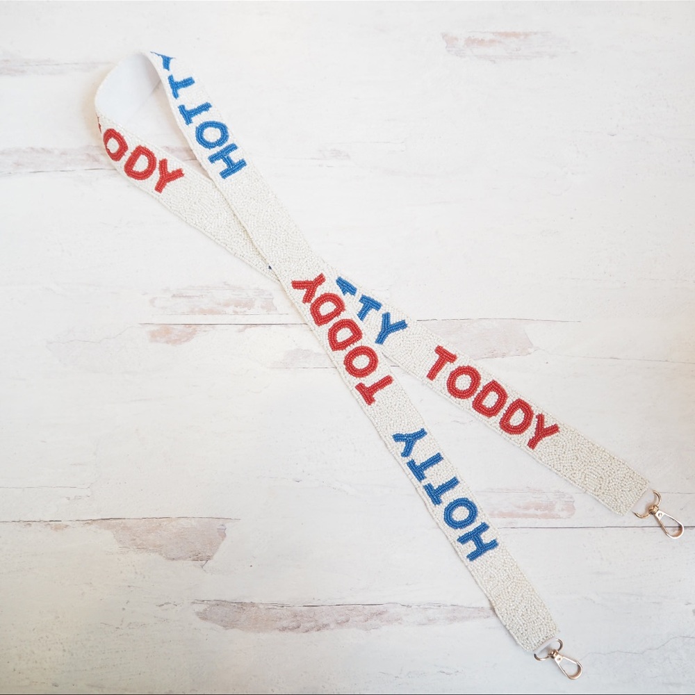 Game day collegiate Hotty Toddy Classic Beaded Ole Miss purse strap
